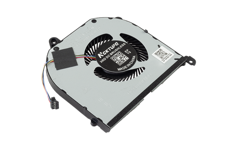 008YY9 CPU Cooling Fan for Dell XPS 15 9570 7590 Precision 5530 5540 M5530 M5540 (no heatsink) – Top – fan blades visible