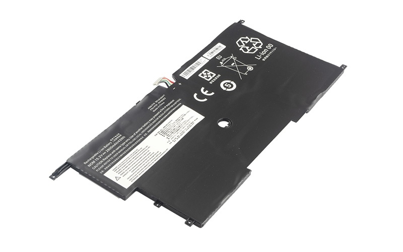 00HW002 00HW003 45N1700 Battery for Lenovo ThinkPad X1 Carbon Type 20A8 (15.2V 43Wh 8-Cell Li-Polymer) – Front view top 45° angle