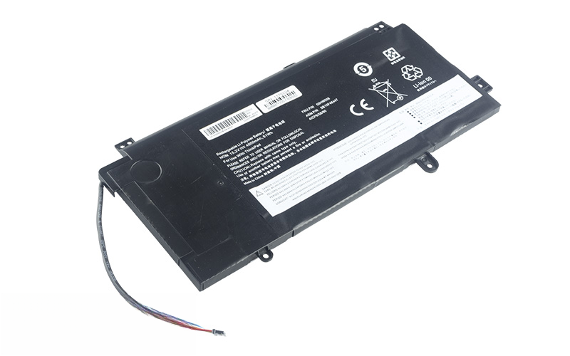 00HW008 00HW014 SB10F46452 Battery for Lenovo ThinkPad Yoga 15 Type 20DQ (15.2V 55Wh 4-Cell Li-Poly) – Front view top 45° angle