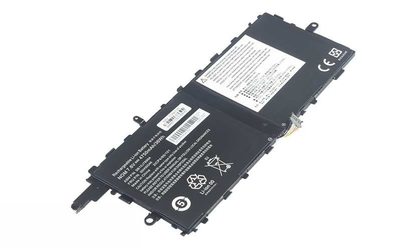 00HW045 00HW046 SB10J78993 SB10J78994 battery for Lenovo ThinkPad X1 Tablet Gen 2 Type 20GG (7.4V 35Wh 2-Cell Li-Poly) – Front view top 45° angle