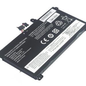 00UR891, 00UR892, SB10L84123, 01AV493 Battery for Lenovo ThinkPad T570 T580 P51S P52S (15.2V 30Wh 4-Cell Li-Poly) – Front view top 45° angle