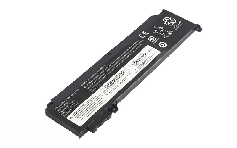 01AV405, 01AV406, 01AV408, SB10J79003 Battery for Lenovo ThinkPad T460s T470s (11.4V 23WH 3-Cell Li-Polymer) – Front view top 45° angle