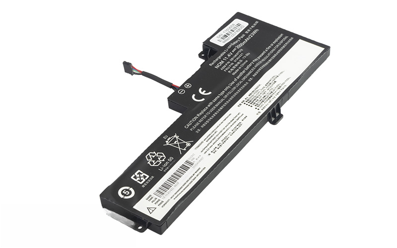 01AV421 01AV420 01AV489 SB10K97577 Battery for Lenovo ThinkPad T470 T570 (11.4V 22Wh 3-Cell Li-Polymer) – Front view top 45° angle