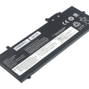 01AV470 L17L6P70 L17L6P72 SB10K97617 Battery for Lenovo ThinkPad X280 Type 20KF (11.4V 44Wh 6-cell Li-Poly) – Front view top 45° angle