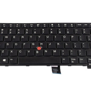 01AX030 01AX070 SN20K93155 Keyboard for Lenovo ThinkPad E470 E475 (with center track point) – Front view – keys & layout