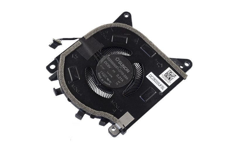 02H5HD CPU Cooling Fan for Dell Alienware x15 R1 R2 (without heatsink) – Top – fan blades visible