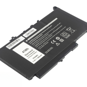 0579TY F1KTM PDNM2 Battery for Dell Latitude E7470 E7270 (11.4V 41Wh 3-Cell Li-Polymer) – Front view top 45° angle