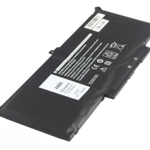 0F3YGT DM3WC 0MYJ96 Battery for Dell Latitude 12 7290 13 7280 7390 (7.4V 53Wh 4-Cell Li-Poly) – Front view top 45° angle