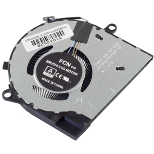 0R6YTH CPU Fan for Dell Inspiron 14 5401 5406 2-in-1 5408 2-in-1 Vostro 14 5402 (without heatsink) – Top – fan blades visible
