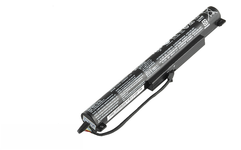 10.8V 28Wh 3-cell battery for Lenovo IdeaPad 100-15iby 100-15ibd (P/N: L14S3A01, L14C3A01) – Front view top 45° angle