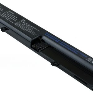 10.8V 4400mAh/48Wh 6-Cell Battery for HP Compaq 6520s 6530s HP 540 541 Compaq 510 516 (P/N: HSTNN-DB51 HSTNN-OB51 KU530AA 451545-261 456623-001) – Front view top 45° angle