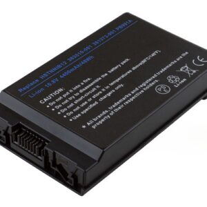 10.8V 4400mAh/48Wh 6-Cell Battery for HP Compaq NC4200 NC4400 TC4200 TC4400 (P/N: HSTNN-IB12 HSTNN-UB12 PB991A 381373-001 383510-001 419111-001) – Front view top 45° angle