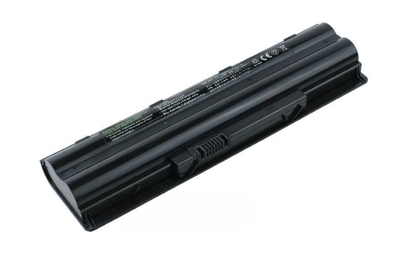 10.8V 4400mAh/48Wh 6-Cell Battery for HP Pavilion DV3-1000 DV3z-1000 (P/N: HSTNN-IB82 500029-142) – Front view top 45° angle