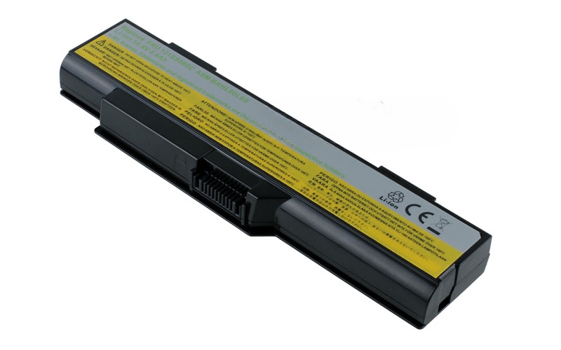 10.8V 4400mAh/48Wh 6-Cell Battery for Lenovo 3000 G400 G410 G510 (P/N: FRU 121SS080C ASM BAHL00L6S) – Front view top 45° angle
