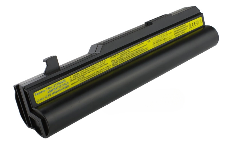 10.8V 4400mAh/48Wh 6-Cell Battery for Lenovo 3000 Series F40 F50 Y400 Y410 Y410a (P/N: 121TO010C 121TS040C 43R1955 BATHGT31L6 BATIGT30L6) – Front view top 45° angle
