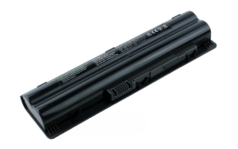 10.8V 48Wh 6-Cell Battery for HP Pavilion DV3-2000 DV3-2300 Compaq Presario CQ35 CQ36 (P/N: HSTNN-XB93 HSTNN-C54C 516479-121 NU089AA HSTNN-DB94 HSTNN-OB94) – Front view top 45° angle