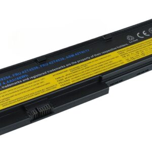 10.8V 48Wh 6-Cell Battery for Lenovo ThinkPad X200 X200s X201 X201i X201s (P/N: FRU 42T4538 FRU 42T4536 ASM 42T4537 43R9254 42T4834 42T4835) – Front view top 45° angle