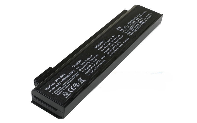 10.8V 48Wh 6-Cell Battery for LG K1 K1 Express (P/N: BTY-M52 925C2240F) – Front view top 45° angle