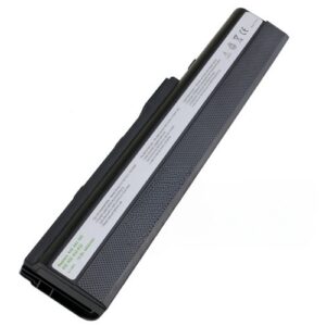 10.8V 5200mAh/56Wh 6-Cell Battery for ASUS K52 K42 N82 X42 X52 A40 A42 (P/N: A31-K52 A32-K52 A32-N82 A41-K52 A42-K52 A42-N82) – Front view top 45° angle
