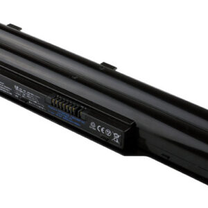 10.8V 5200mAh/56Wh 6-Cell Battery for Fujitsu LifeBook A530 A531 AH530 AH531 LH520 LH530 (P/N: FPCBP250AP FMVNBP186 CP477891-01) – Front view top 45° angle