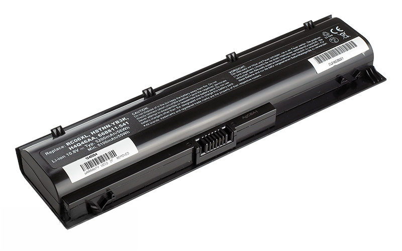 10.8V 5200mah/56Wh 6-cell battery for HP ProBook 4340s 4341s (P/N: HSTNN-W84C 668811-541 RC06XL HSTNN-YB3K H4Q46AA) – Front view top 45° angle