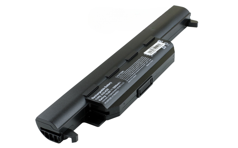 10.8V 56Wh 6-Cell Battery for ASUS A55 K55 X55 A45 A75 (P/N: A32-K55 A33-K55 A41-K55) – Front view top 45° angle