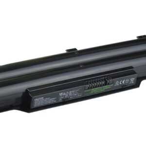10.8V 56Wh 6-Cell Battery for Fujistu LifeBook A532 AH532 AH512 (P/N: FPCBP331 FPCBP347AP FMVNBP213 CP567717-01) – Front view top 45° angle