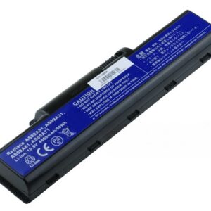 10.8V 56Wh 6-Cell Battery for Gateway NV52 NV53 NV54 NV56 NV58 NV78 NV5215U NV5387U NV5614U NV5820U NV7802U Acer Aspire 4732 4732Z (P/N:AS09A31 AS09A51 AS09A61 AS09A71) – Front view top 45° angle