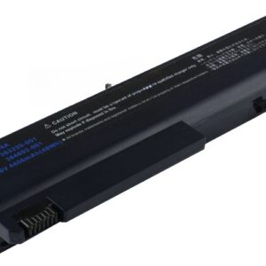 10.8V 56Wh 6-Cell Battery for HP Compaq 6510b 6515b 6710b 6910p nc6110 nc6320 nx6110 nx6310 (P/N: PB994A HSTNN-DB05 HSTNN-DB16 HSTNN-IB08 HSTNN-LB08 HSTNN-UB05) – Front view top 45° angle