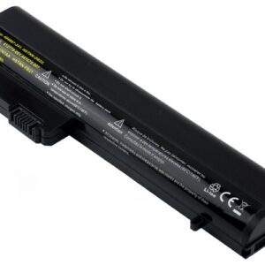 10.8V 56Wh 6-Cell Battery for HP EliteBook 2530p 2540p HP Compaq 2400 2510p NC2400 (P/N: RW556AA HSTNN-FB21 HSTNN-DB22 404887-241 412779-001) – Front view top 45° angle