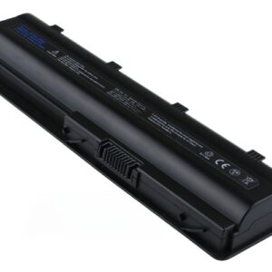 10.8V 56Wh 6-Cell Battery for HP G42 G56 G62 HP Pavilion DM4-1000 DV4-4000 DV5-2000 DV6-3000 DV7-4000 Compaq Presario CQ43 CQ56 CQ62 (P/N: 586006-321 HSTNN-Q62C HSTNN-CB0W HSTNN-Q51C WD548AA) – Front view top 45° angle