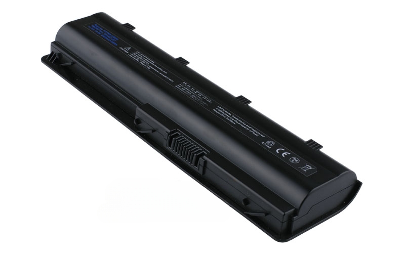 10.8V 56Wh 6-Cell Battery for HP G42 G56 G62 HP Pavilion DM4-1000 DV4-4000 DV5-2000 DV6-3000 DV7-4000 Compaq Presario CQ43 CQ56 CQ62 (P/N: 586006-321 HSTNN-Q62C HSTNN-CB0W HSTNN-Q51C WD548AA) – Front view top 45° angle