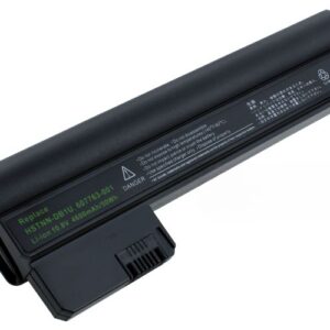 10.8V 56Wh 6-Cell Battery for HP Mini 110-3000 Compaq Mini 110-3000 CQ10-500 CQ10-400 (P/N: HSTNN-DB1U 607762-001 WQ001AA 607763-001) – Front view top 45° angle