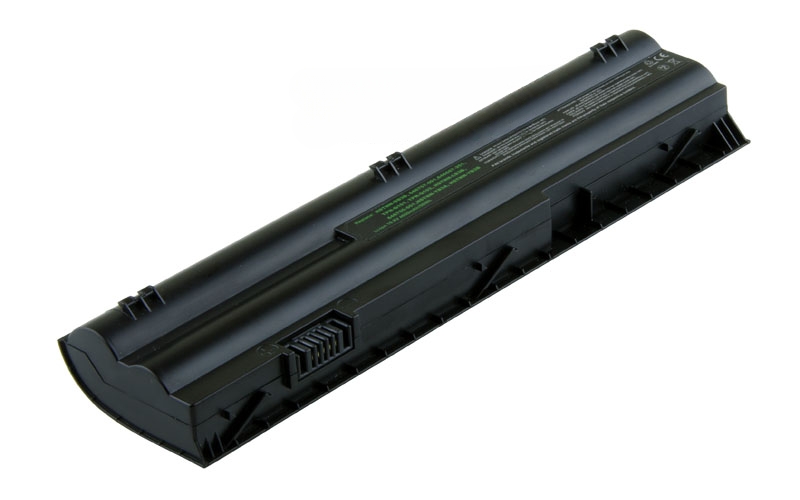 10.8V 56Wh 6-Cell Battery for HP Mini 110-4100 200-4200 210-3000 210-4000 Pavilion DM1-4000 DM1-4100 DM1-4200 (P/N: HSTNN-DB3B HSTNN-LB3B 646657-251 646755-001 646757-001 A2Q96AA) – Front view top 45° angle