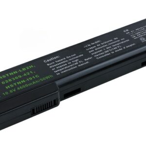 10.8V 56Wh 6-Cell Battery for HP ProBook 6360b 6460b 6465b 6560b HP EliteBook 8460p 8460w 8560p (P/N: HSTNN-F08C HSTNN-I90C HSTNN-LB2F HSTNN-LB2H HSTNN-W81C QK642AA 628664-001 628668-001) – Front view top 45° angle