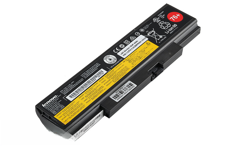 10.8V 56Wh 6-Cell battery for Lenovo ThinkPad E555 E550 E550C (P/N: 45N1760 45N1761 45N1762 45N1763 45N1758) – Front view top 45° angle