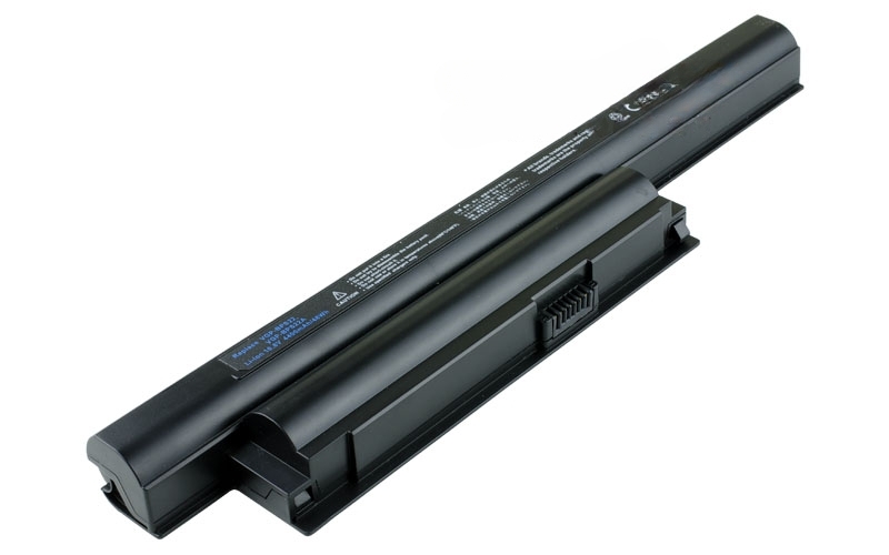 10.8V 56Wh 6-Cell Battery for Sony VAIO VPC-EA21 VPC-EA25 VPC-EA26 VPC-EA35 VPC-EA36 VPC-EA37 VPC-EB25 VPC-EB27 VPC-EB35 VPC-EB37 VPC-EB45 VPC-EB46 (P/N: VGP-BPS22 VGP-BPS22A) <strong><span style= – Front view top 45° angle
