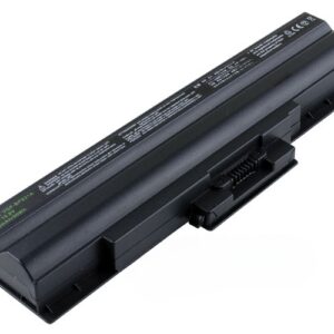 10.8V 58Wh 6-Cell Battery for Sony VAIO VGN-CS26 VGN-CS27 VGN-CS39 VGN-FW21E VGN-FW37J VGN-SR290 VGN-SR39 (P/N: VGP-BPS13A VGP-BPS13B VGP-BPS21A VGP-BPS21B) – Front view top 45° angle