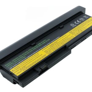 10.8V 6600mAh/71Wh 9-Cell Battery for Lenovo ThinkPad X200 X200s X201 X201i X201s (P/N: FRU 42T4536 ASM 42T4537 FRU 42T4542 FRU 42T4540 FRU 42T4649) – Front view top 45° angle