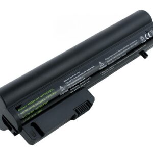 10.8V 84Wh 9-Cell Battery for HP EliteBook 2530p 2540p HP Compaq 2510p NC2400 NC2410 (P/N: 404887-241 HSTNN-FB21 RW556AA HSTNN-DB22 441675-001 EH767AA EH768AA) – Front view top 45° angle