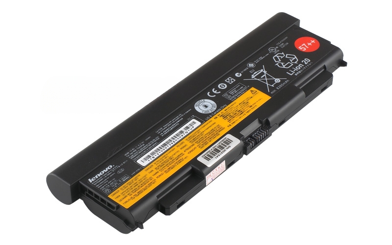 10.8V 84Wh 9-Cell Battery for Lenovo ThinkPad T440p W540 L540 (P/N: 0C52863 45N1150 45N1151) – Front view top 45° angle