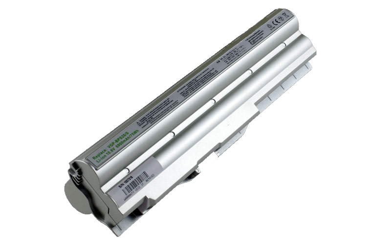 10.8V 84Wh 9-Cell Battery for Sony VAIO&nbsp;VPC-Z115FC&nbsp;VPC-Z115GG&nbsp;VPC-Z119FJ/S&nbsp;VPC-Z129FJ/S&nbsp;VPC-Z139FJ/S&nbsp;VPC-Z11AGJ&nbsp;VPC-Z11ZHJ&nbsp;VPC-Z12CGX/X&nbsp;VPC-Z13CGX/S&nbsp;VPC-Z14ZHJ (P/N: VGP-BPL20 VGP-BPS20/S)&nbsp;No BIOS upgrade installation required – Front view top 45° angle