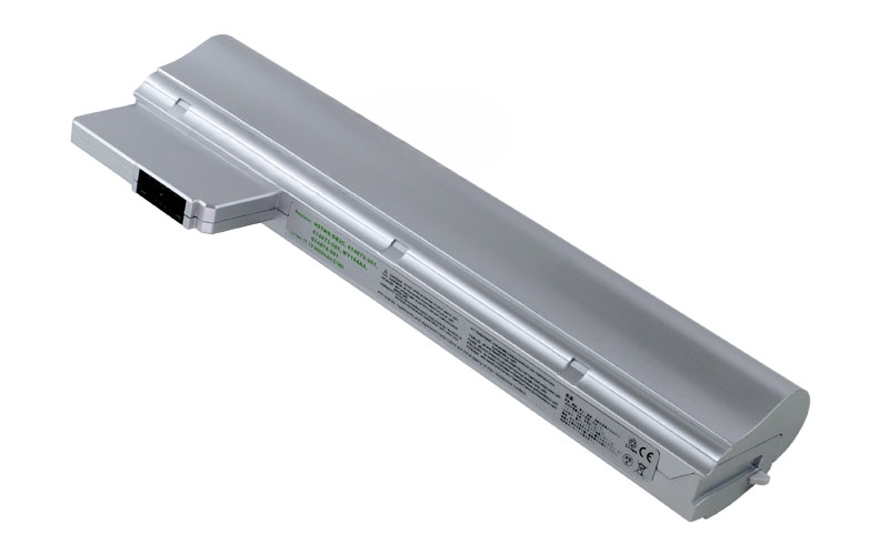 11.1V 4400mAh/49Wh 6-Cell Battery for HP Mini 210-2000 210-2100 210-2200 (P/N: HSTNN-DB2C WY164AA 614873-001 614874-001 614875-001) – Front view top 45° angle