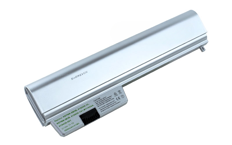 11.1V 4400mAh/49Wh 6-Cell Battery for HP Pavilion DM3-3000 DM3-3100 (P/N: HSTNN-IB2B HSTNN-OB2B WY165AA 616026-141 619438-001) – Front view top 45° angle