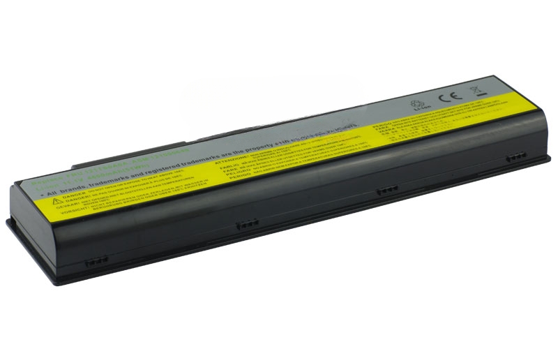 11.1V 4400mAh/49Wh 6-Cell Battery for Lenovo 3000 Series Y500 Y510 Y510a Lenovo ThinkPad Y510 Y530 Y530a Y710 Y730 (P/N: 45J7706 ASM 121000649 FRU 121TS0A0A) – Front view top 45° angle