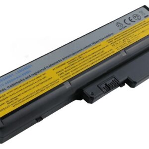 11.1V 4400mAh/49Wh 6-Cell Battery for Lenovo IdeaPad Y430 Y430a V430 V450 (P/N: L08S6D01 L08O6D01 45K2221) – Front view top 45° angle