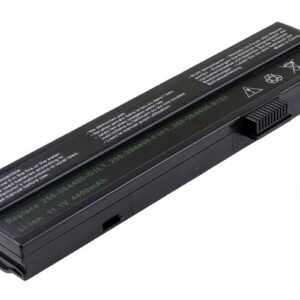 11.1V 4400mAh/49Wh 6-Cell Battery for Mecer N245II N255II N259II (P/N: 255-3S4400-F1P1 255-3S4400-G1L1 255-3S4400-G1P1) – Front view top 45° angle