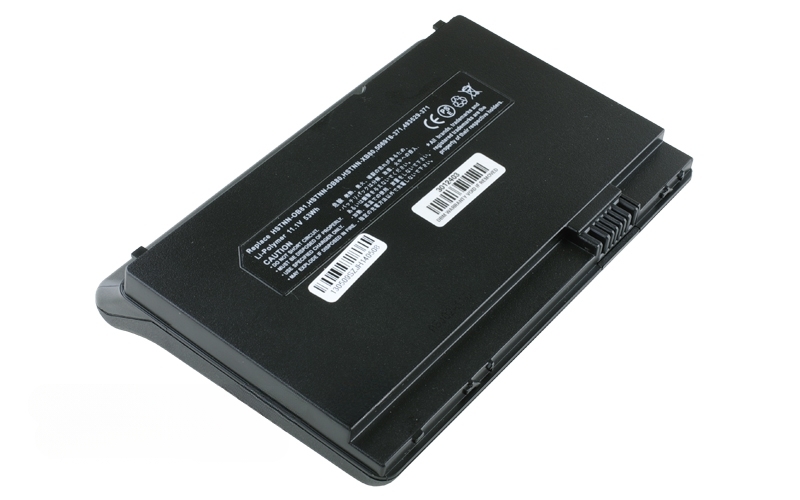 11.1V 4800mAh/53Wh Li-Polymer Battery for Compaq Mini 700 730 HP Mini 1000 1100 1150 (P/N: 493529-371 504610-001 504610-002 506916-371 HSTNN-OB80 HSTNN-OB81 HSTNN-XB80) – Front view top 45° angle