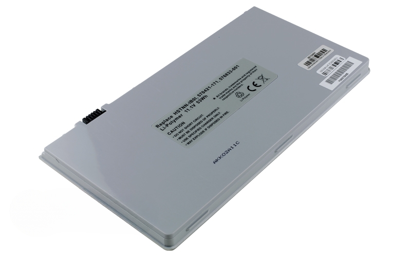 11.1V 4800mAh/53Wh Li-Polymer Battery for HP Envy 15 15-1000 15t-1000 (P/N: 570421-171 576833-001 HSTNN-IB0I HSTNN-XB0I) – Front view top 45° angle