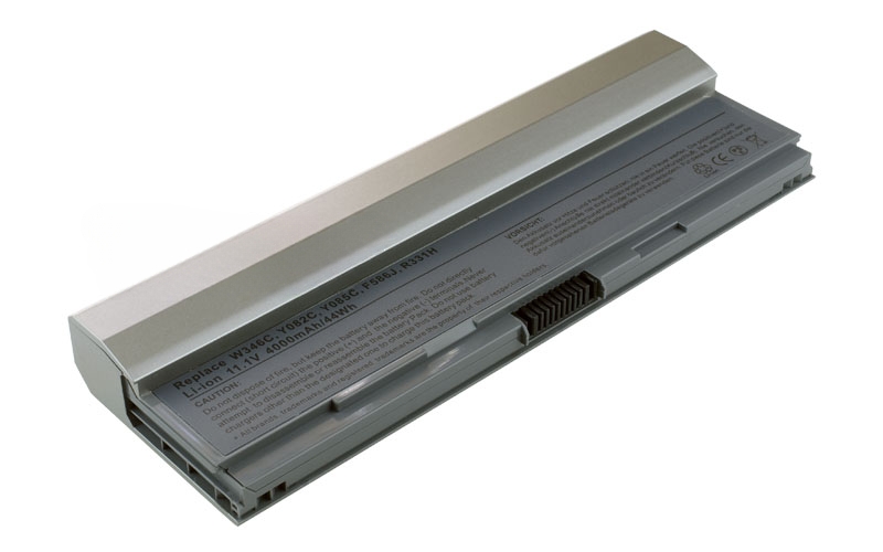 11.1V 4900mAh/54Wh Prismatic Li-ion Battery for Dell Latitude E4200 (P/N: W346C F586J Y084C 451-10644 312-0864) – Front view top 45° angle